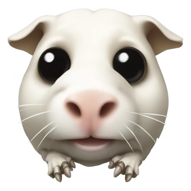 The skeleton of a guinea pig sticker