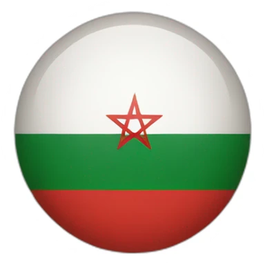 moroccan flag sticker