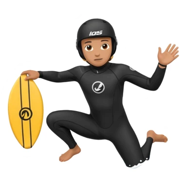 Kitermanc traje neopreno negro y casco negro, haciendo un down loop sticker