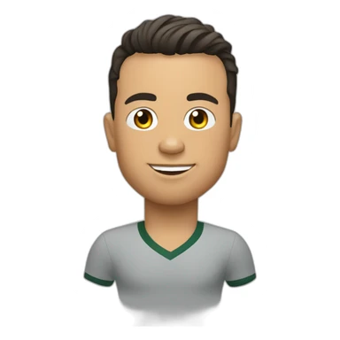 Ronaldo qui sort d un casier sticker