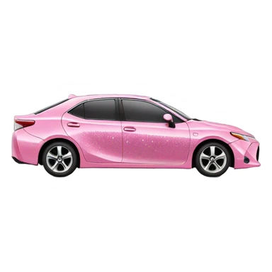 Pink Toyota XSE with glitter  sticker