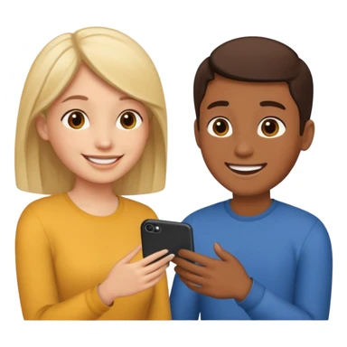 two people talking to eachother sticker