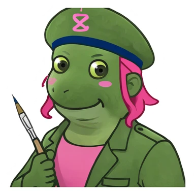 pink spam artist sticker