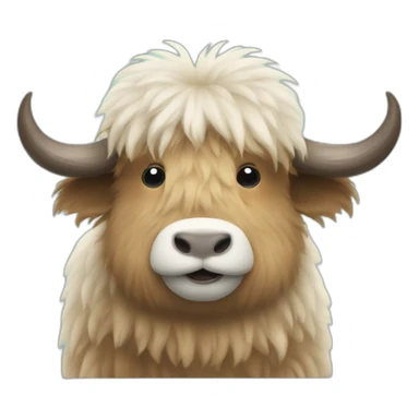 fluffy yak sticker