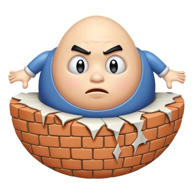 Humpty Dumpty Sat On A Wall sticker