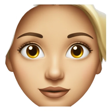 beautifu woman face, european face sticker