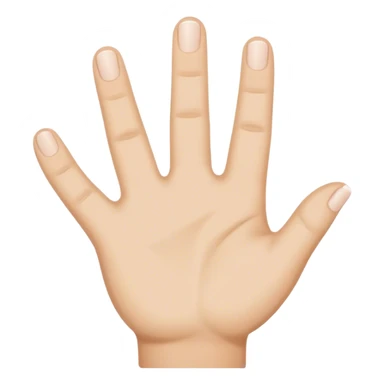 Hand shaped like a L sticker