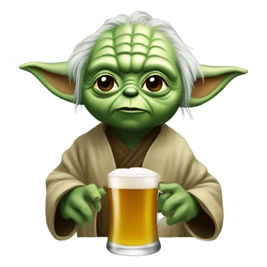  yoda drink  beer sticker
