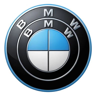A BMW LOGO with correct colours in it sticker
