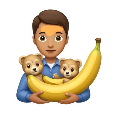 Cub cul avec une banane  sticker