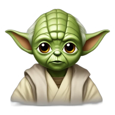 Yoda with bred sticker