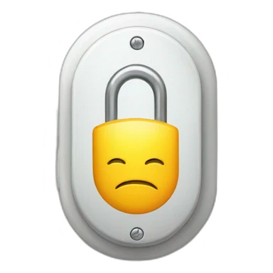 Electric lock on door sticker