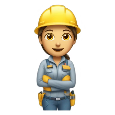 female drywall expert sticker