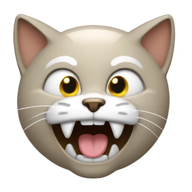 un chat méchant sticker