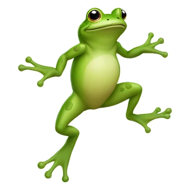 frog bouncing sticker