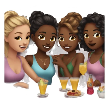 Cute night out with the girls emoji  sticker