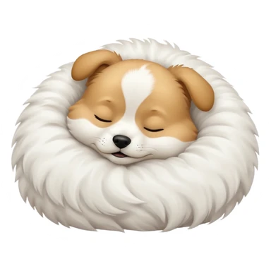 cute doggy sleeping sticker