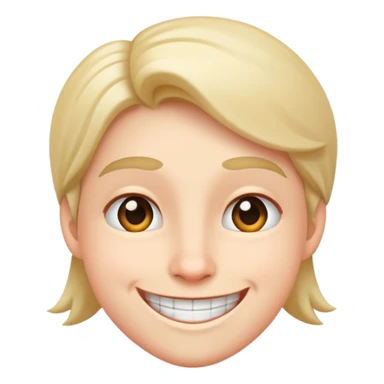 Mischievous smile ￼ sticker