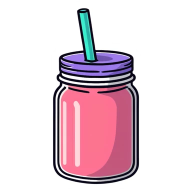 smoothie in a jar sticker