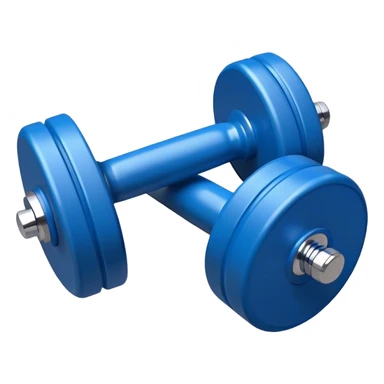  Blue dumbbells sticker