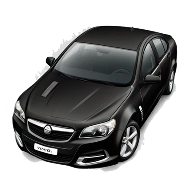 Holden commodore black sticker