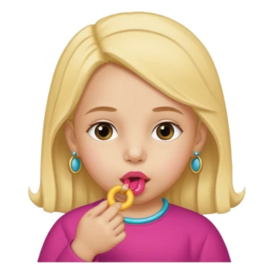 Muhhamad and Aisha Muhhamad old little girl with binkie in mouth sticker