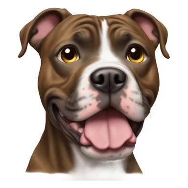 Brindle pitbull sticker