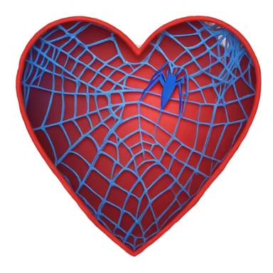 Spider-Man heart sticker