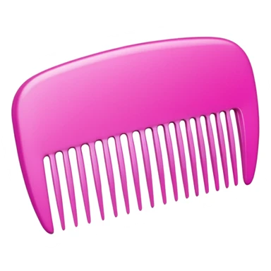 hair comb pink sticker