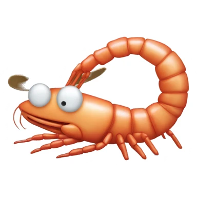shrimp ith hat sticker