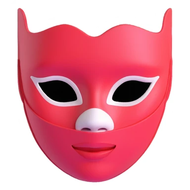 face with beauty mask sticker