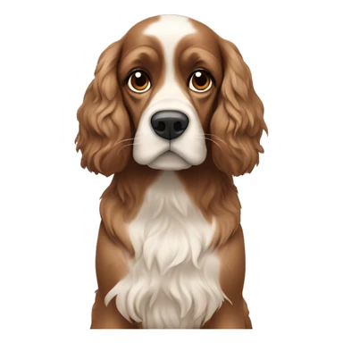 Create a coker spaniel  sticker