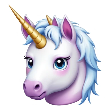 Upset unicorn sticker