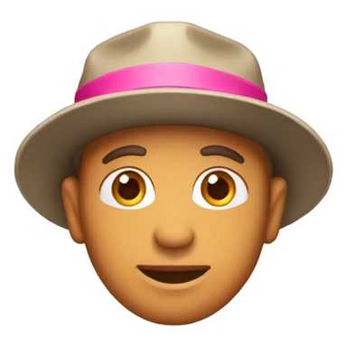 Fisher with pink hat sticker