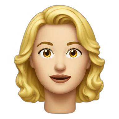 Sandra Huller german actress face head sticker