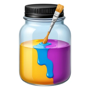 Paint Color Jar sticker