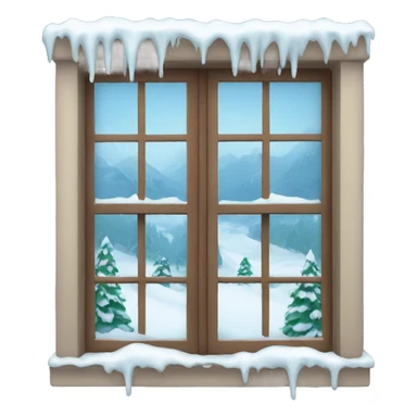winter window sticker