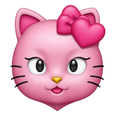 Hello kitty baddie emoji sticker