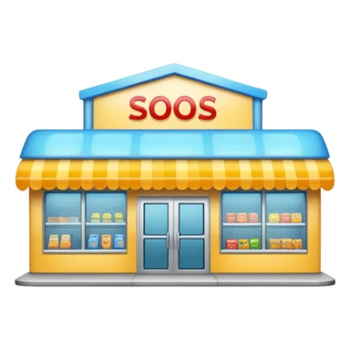 create a supermarket shop front sticker