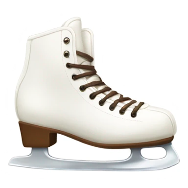two winter white skates with brown laces on one direction  sticker