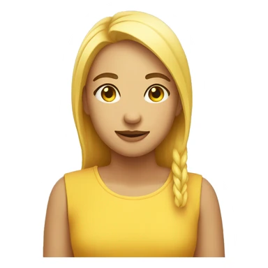 Normal yellow round face closed eyes smile with closed mouth no blush sticker