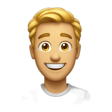 happy and excited man sticker