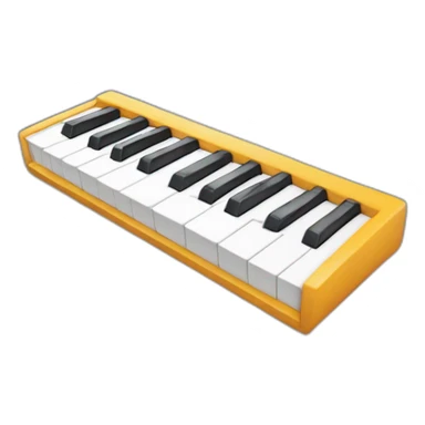 Clavier 3D sticker