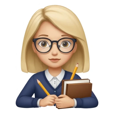 lecture girl sticker
