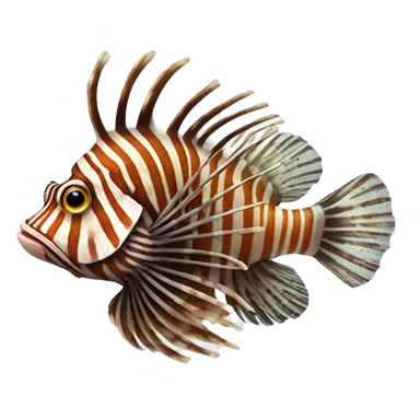 lionfish with monocle sticker