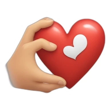 Coeur avec les mains sticker
