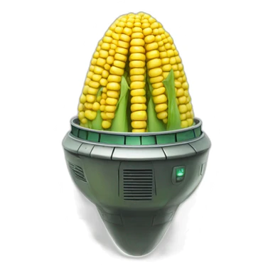 Alien spaceship in corn files sticker