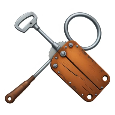 säge mit griff sticker