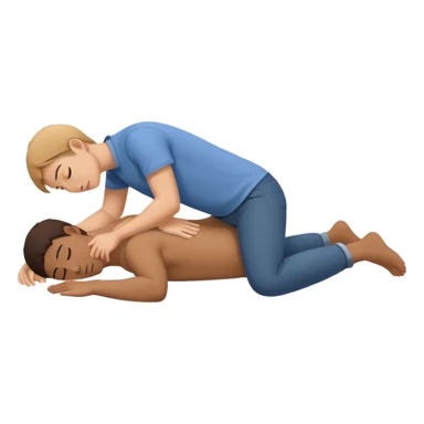 getting his back scratched while laying down  sticker