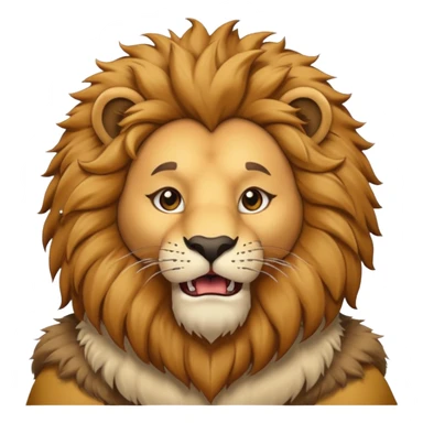 man in lion  costume  sticker
